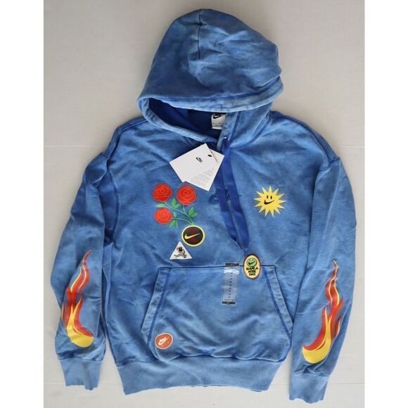 Nike DZ3053 480 Men's Sz Medium Blue Game Royal Pullover Hoodie Sweatshirt $120 - Picture 6 of 9